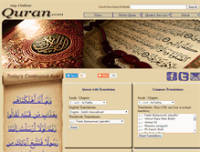 Tablet Screenshot of myonlinequran.com